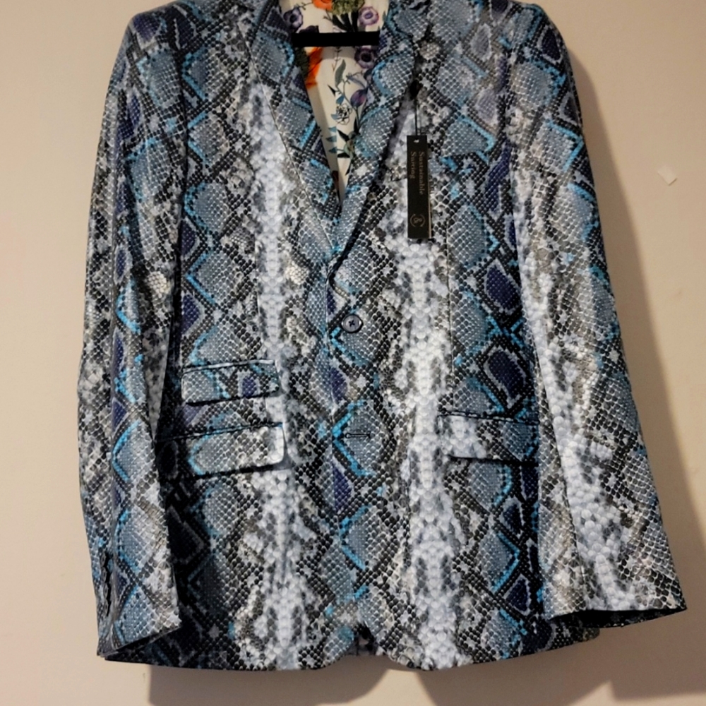 Limited Edition Snakeskin Faux Jacket